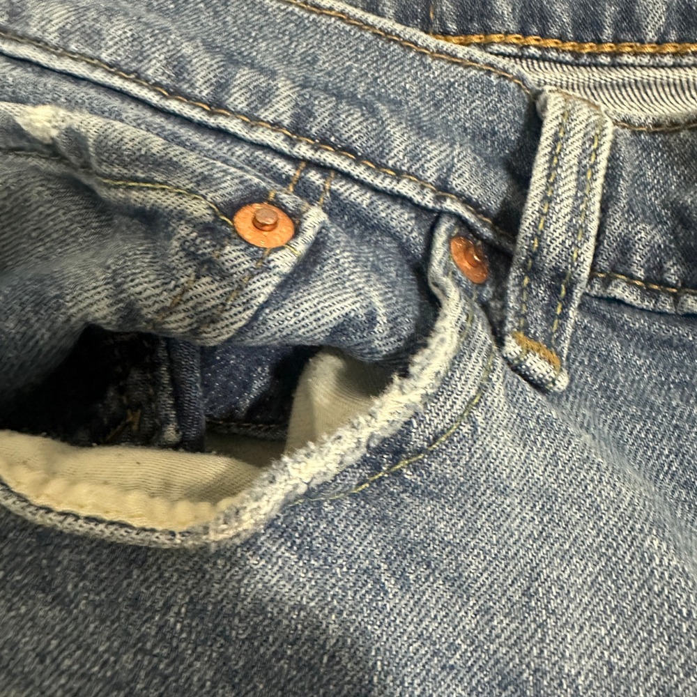 Levi's 514 Straight Fit Jeans Blue Denim Medium Wash Mens Size W38xL33 - Picture 11 of 16